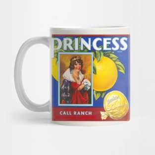 Princess Brand crate label, circa 1930s Mug